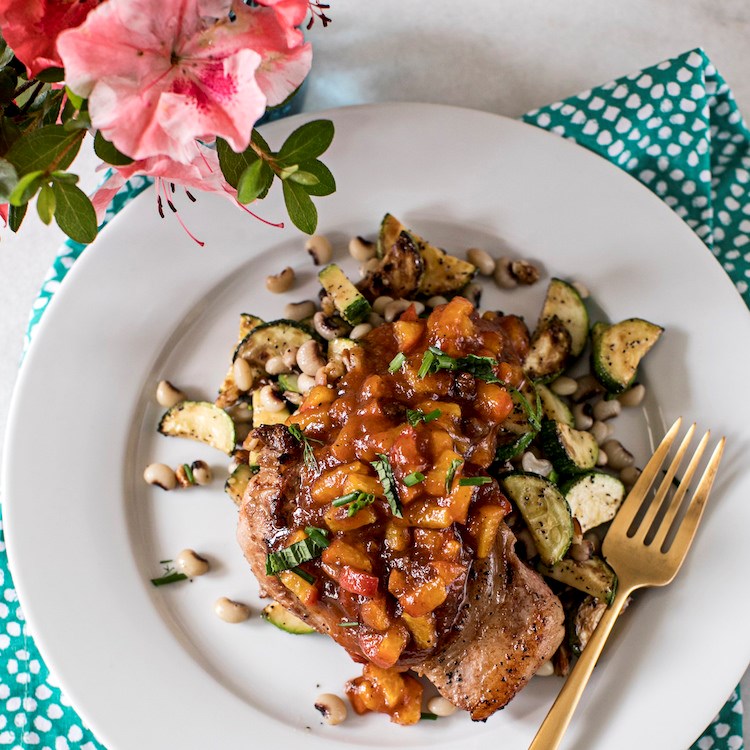 Picture of Chipotle-Peach Pork Chops